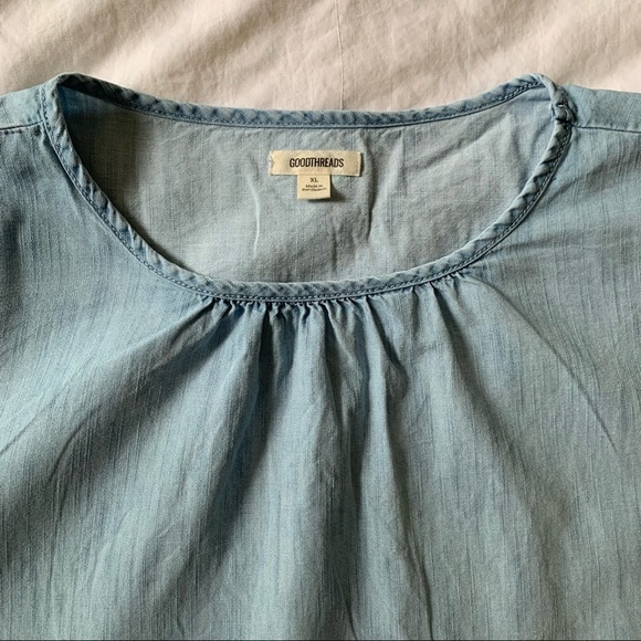 Goodthreads Denim Blouse - Picture 4 of 9